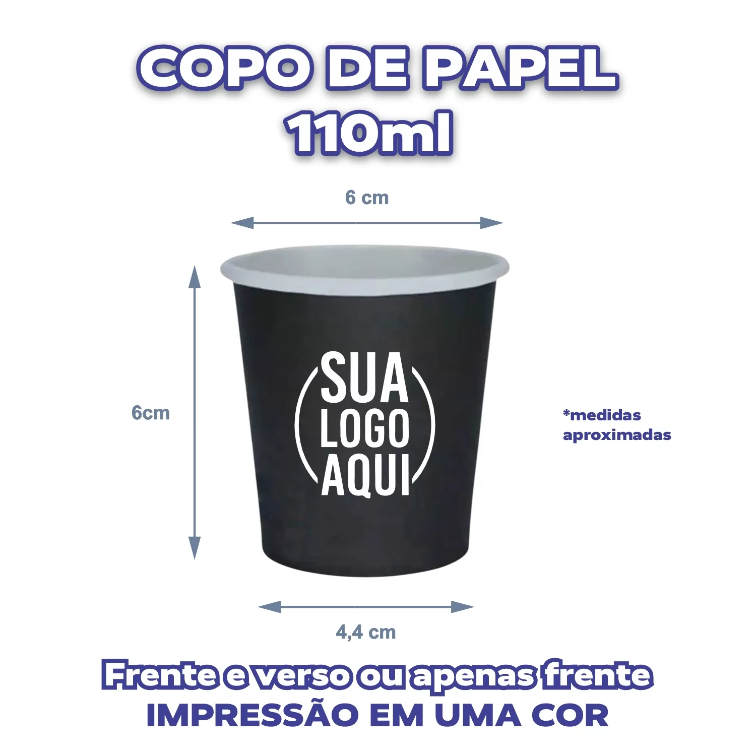 Copo de Papel 110ml (Importado)